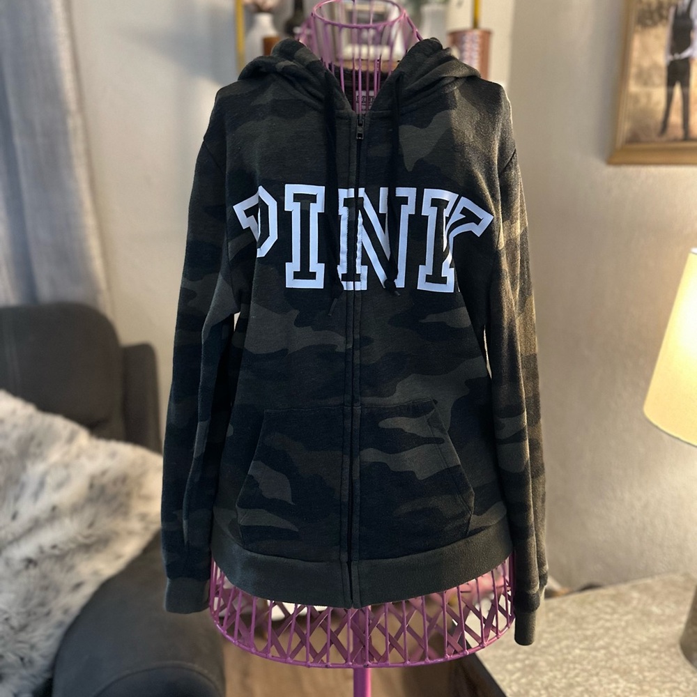 Victoria's Secret Camo Zip Up Hoodie